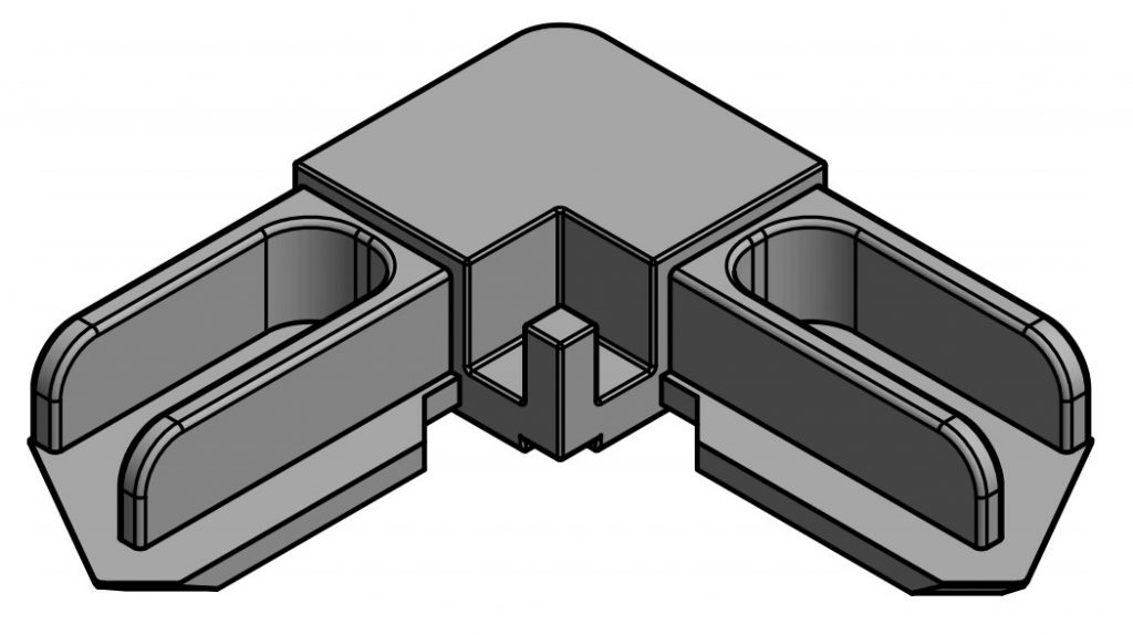 Poly External Corner 3/8
